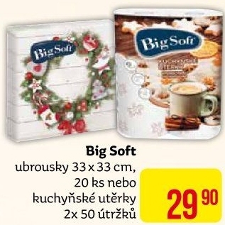 Ubrousky papírové vánoční Big Soft