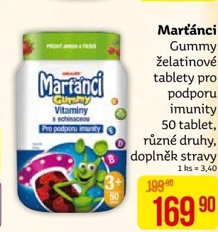 Vitamíny Gummy Marťánci