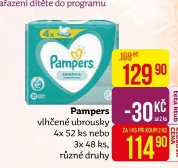 Vlhčené ubrousky dětské Pampers