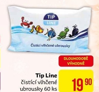 Vlhčené ubrousky dětské Tip Line