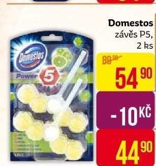 WC blok tuhý Power 5 Domestos