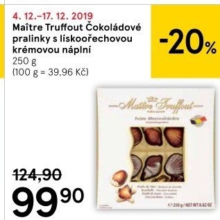 Bonboniéra Mořské plody Maitre Truffout