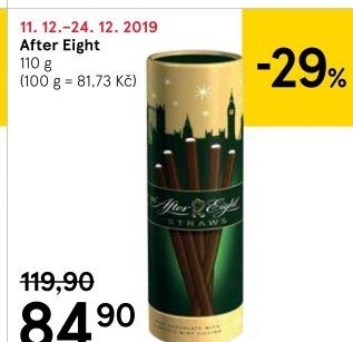 Čokoládové tyčinky Nestlé After Eight