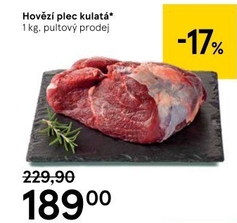 Hovězí plec kulatá - falešná svíčková