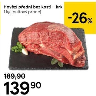 Hovězí přední bez kosti - krk