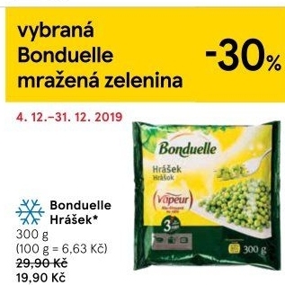 Hrášek mražený Bonduelle