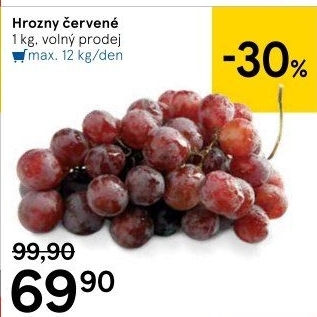 Hrozny červené