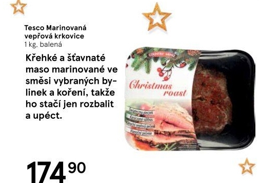 Marinovaná krkovice Tesco