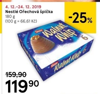 Ořechová špička Nestlé