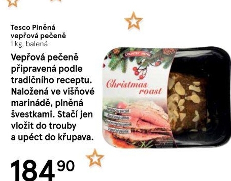 Vepřová pečeně plněná Tesco