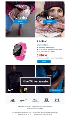 akční leták Sportisimo 10.12.2019-15.12.2019
