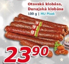 Otavská klobása Maso uzeniny Písek