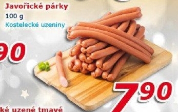 Párky javořické Kostelecké uzeniny