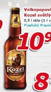 Pivo světlé Velkopopovický Kozel