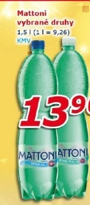 Přírodní voda Mattoni