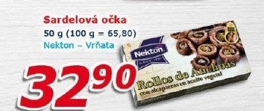 Sardel očka s kapary Nekton