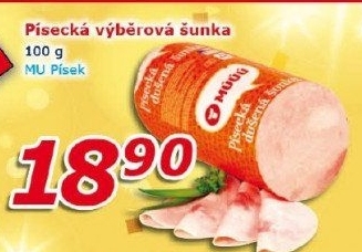 Šunka výběrová písecká Maso uzeniny Písek