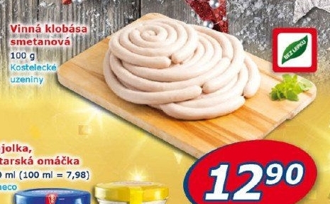 Vinná klobása smetanová Kostelecké uzeniny