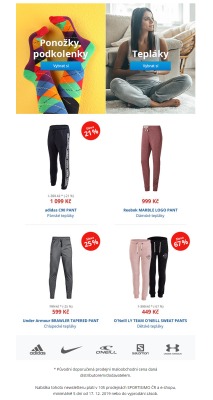akční leták Sportisimo 17.12.2019-22.12.2019