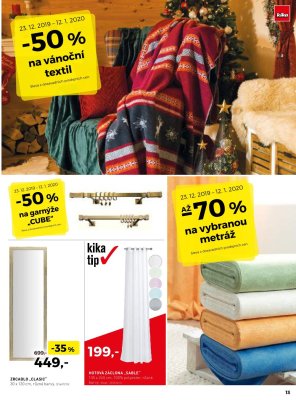 akční leták Kika nábytek 23.12.2019-12.1.2020