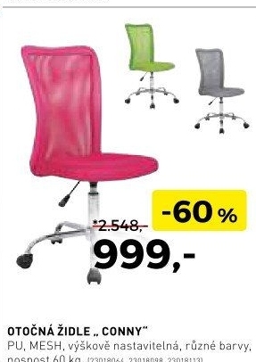 Otočná židle Conny