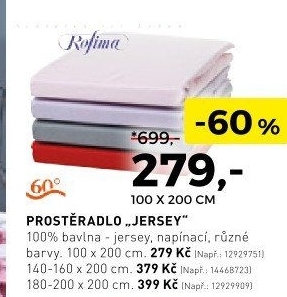 Prostěradlo Jersey