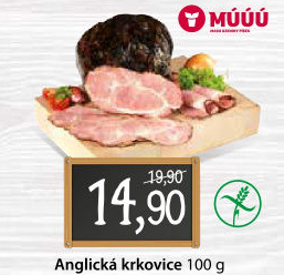 Anglická krkovice Maso uzeniny Písek