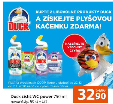 Čistič WC gelový Duck Power