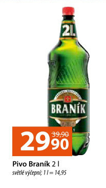 Pivo světlé výčepní 10° Braník