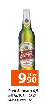 Pivo světlý ležák Samson