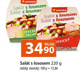 Salát s lososem Sokra