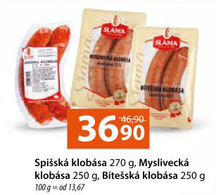 Spišská klobása Sláma