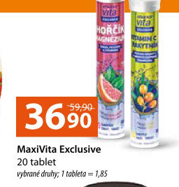 Šumivé tablety Exclusive MaxiVita