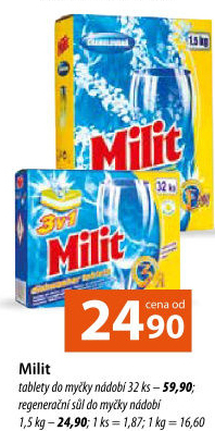 Tablety do myčky Milit