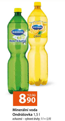 Voda ochucená Ondrášovka