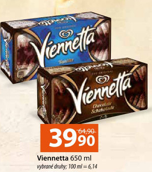 Zmrzlinová roláda Viennetta Algida