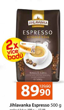 Zrnková káva Jihlavanka Espresso