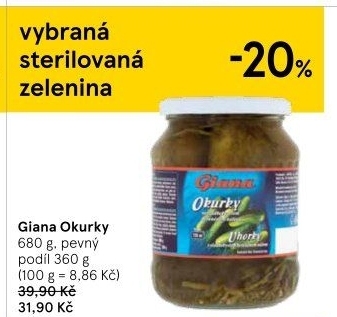 Okurky Giana