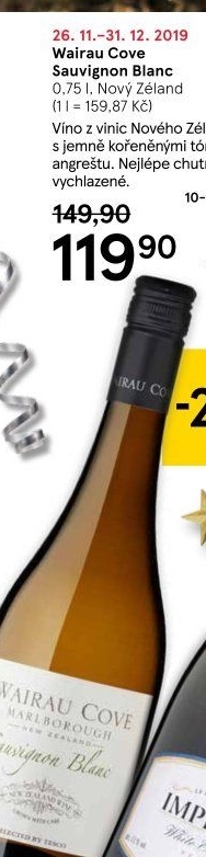 Víno Sauvignon Blanc Wairau Cove