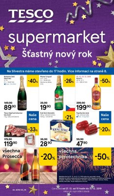 akční leták Tesco 27.12.2019-31.12.2019