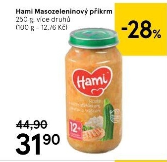 Příkrm masozeleninový Hami