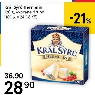 Sýr Hermelín Král sýrů