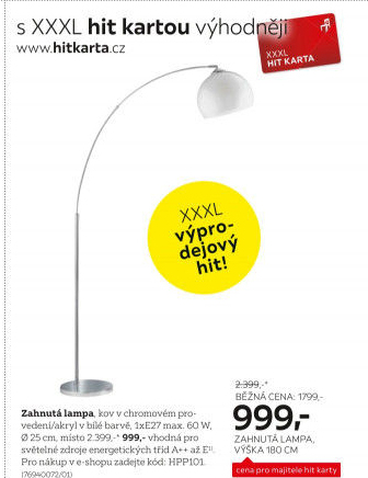 ZAHNUTÁ LAMPA