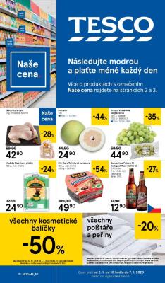 akční leták Tesco 2.1.2020-7.1.2020