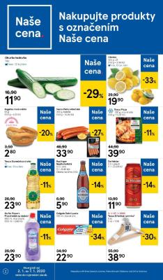 akční leták Tesco 2.1.2020-7.1.2020