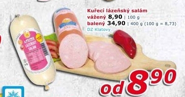 Kuřecí lázeňský salám DZ Klatovy