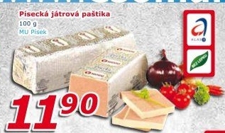 Paštika játrová cihla Maso uzeniny Písek