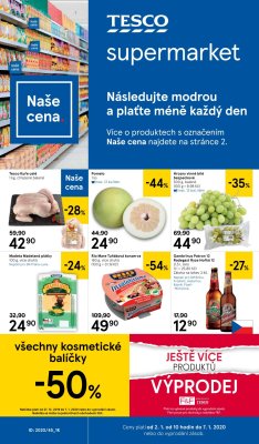 akční leták Tesco 2.1.2020-7.1.2020