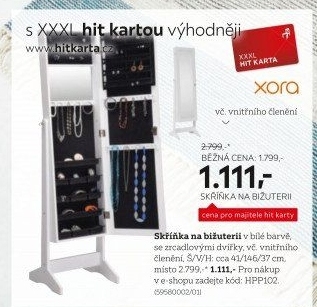 Skříňka na bižuterii Xora