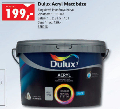 Barva interiérová Acryl Matt Dulux
